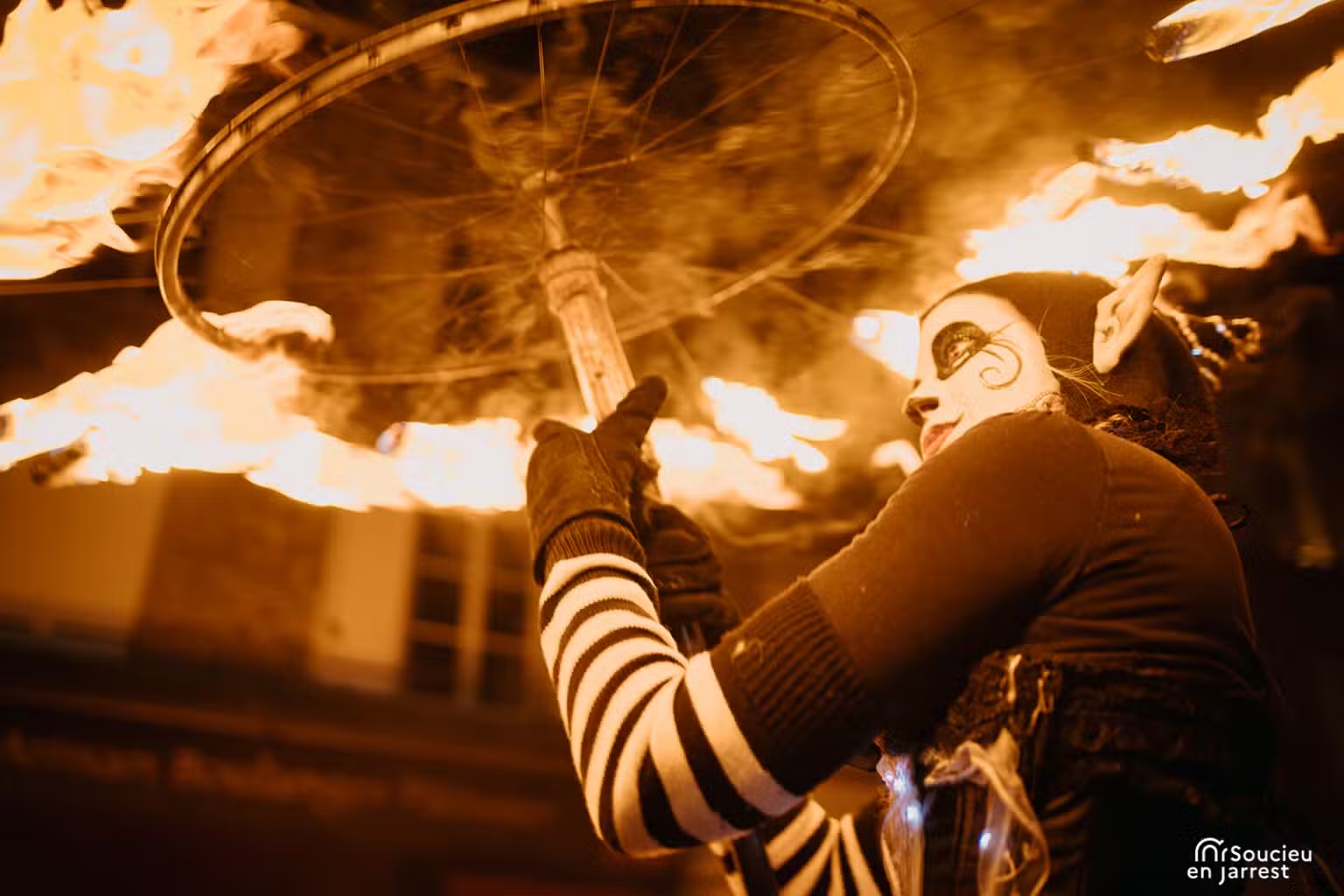 Spectacle pyrotechnique
